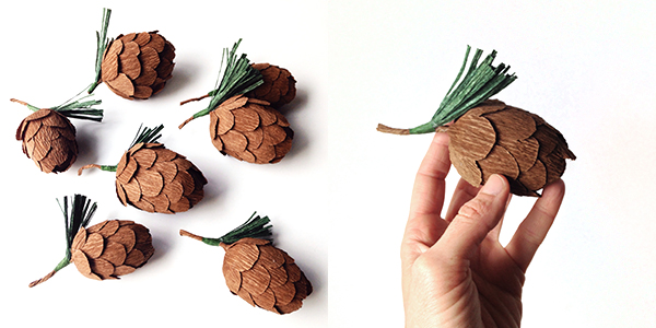 Paper Pinecones | Bramble Workshop