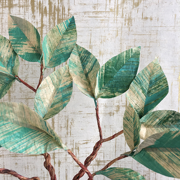 Bramble Workshop for LGM | Painted Tissue Leaves