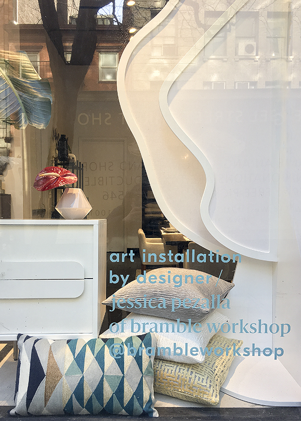 West Elm Window Display | Bramble Workshop